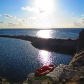 Le port en soirée