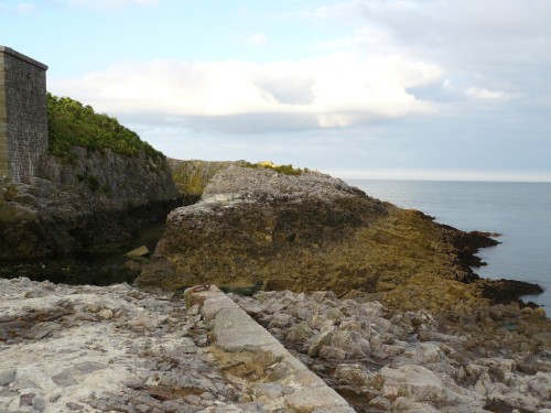 Brèche dans la digue sud en 2007