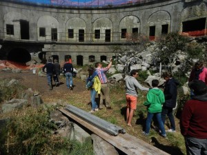 Visite du fort avec Philippe Gosselin, député de la Manche