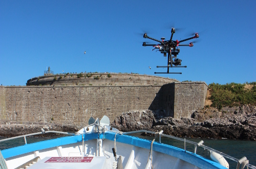 Prise de vue par drone