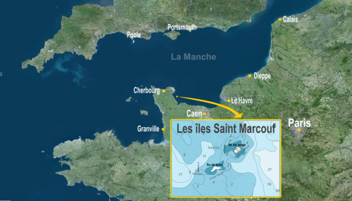 Situation of Saint-Mecouf Islands