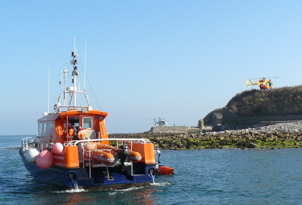 Exercice de sécurité sur l'île le 21 septembre 2016