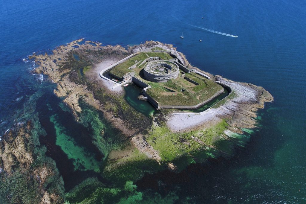 Vue aérienne Ile du Large Aout 2017