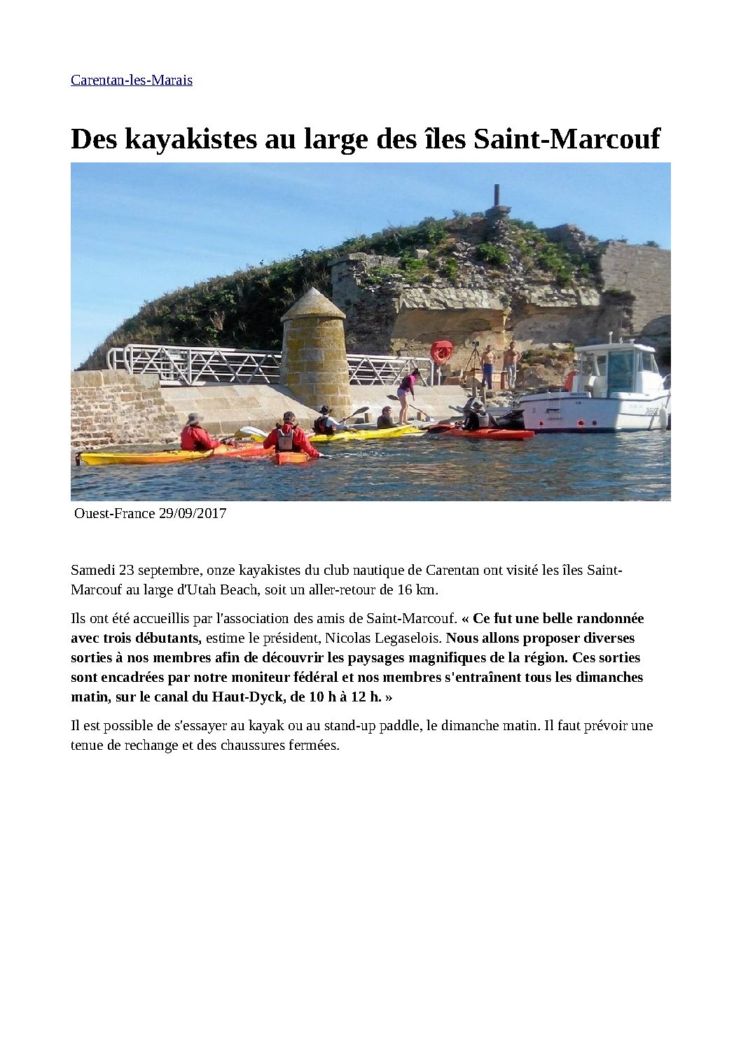Les amis de l'île du large Saint-Marcouf