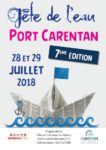 Affiche de la fête de l'eau 2018 au port de Carentan