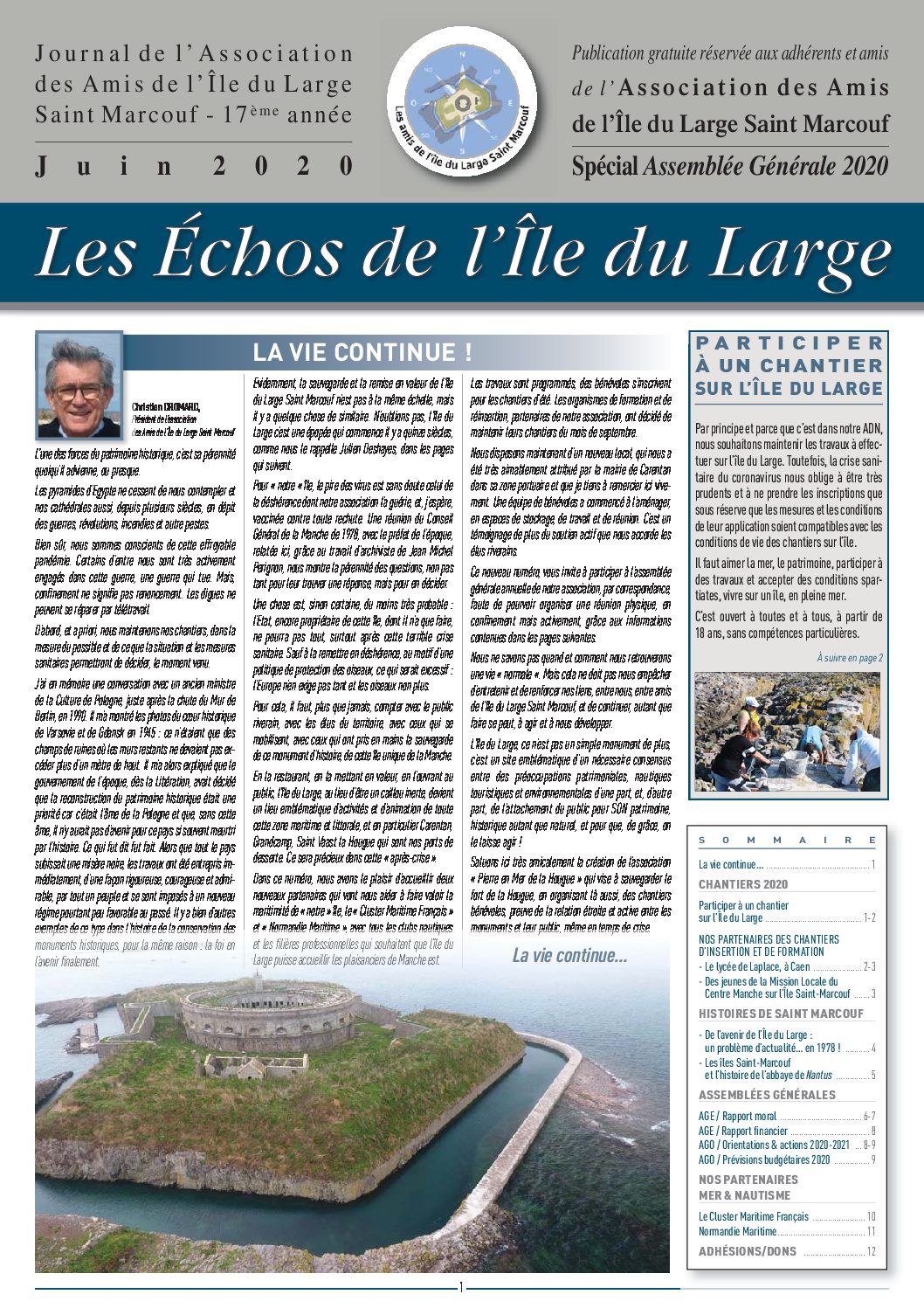 Les amis de l'île du large Saint-Marcouf