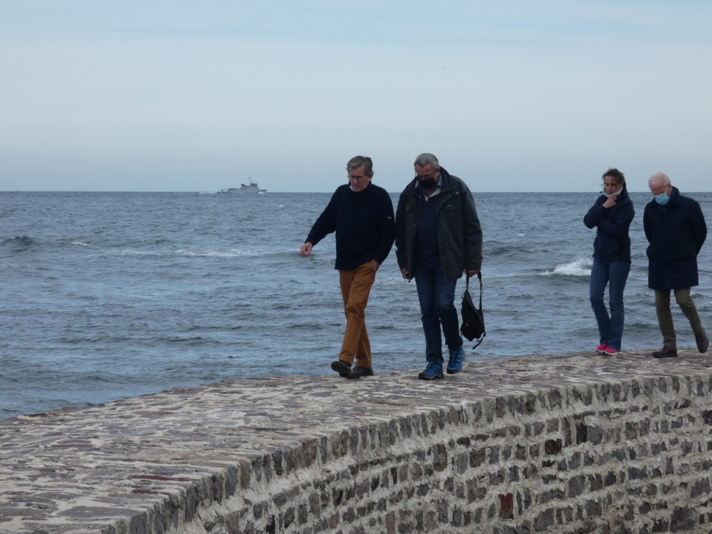 Visite sur l'île du large le 17 septembre 2020