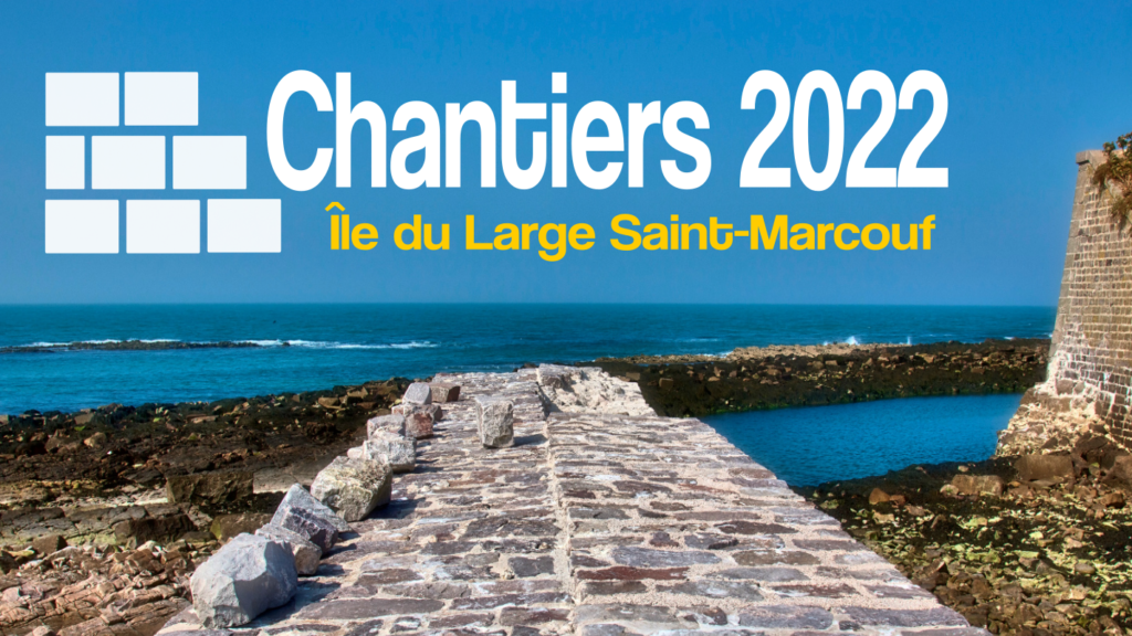 Les chantiers 2022 sur l'île du Large Saint-marcouf. Photo originale : F Balcaen