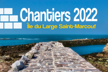 Les chantiers 2022 sur l'île du Large Saint-marcouf. Photo originale : F Balcaen