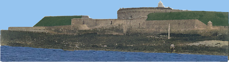 Reconsitution d'une vue du port en 1907 à partir d'une carte postale colorisée.