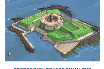 Page de garde du projet de mise en valeur de l’île du large Saint-Marcouf