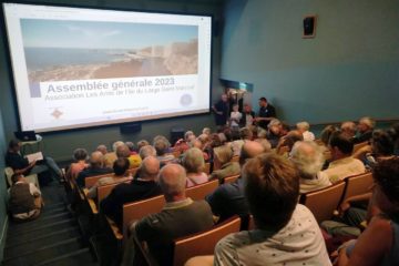 Assemblée générale 2023 de l'association Les amis de l'île du Large Saint Marcouf, au musée du débarquement à Utah Beach