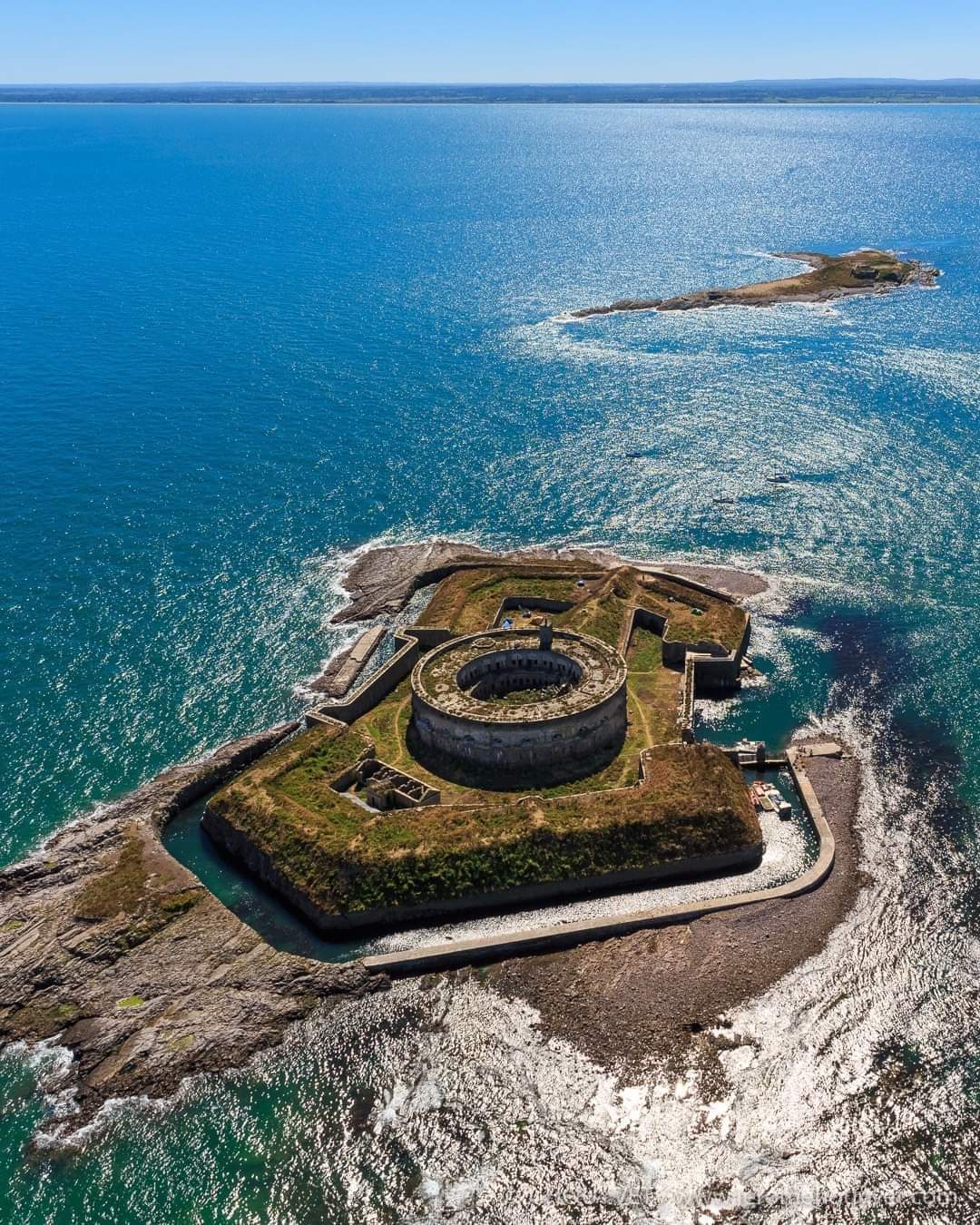 Vue aérienne des 2 iles