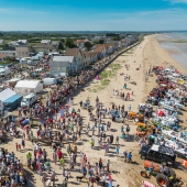 Les bateaux rassemblés sur la plage ((photo M Dehaye)