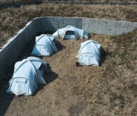 14 août 2026 : La base vie sur l'ile du Large